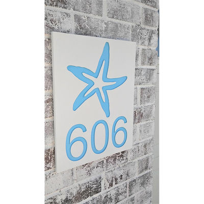 PVC Reflective House Numbers Fluorescent Numbers For Houses