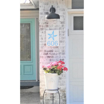 PVC Reflective House Numbers Fluorescent Numbers For Houses