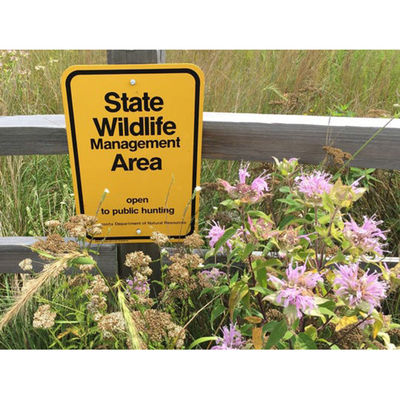 63Mil Thick Aluminum Custom Reflective Sign For Wildlife Management Area