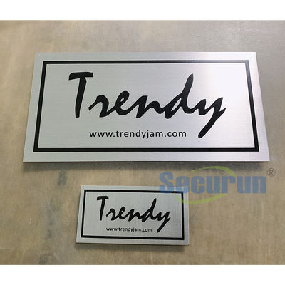 Rustfree Antiuv Brushed Aluminum Logo Sign Panel For Indoor And Outdoor