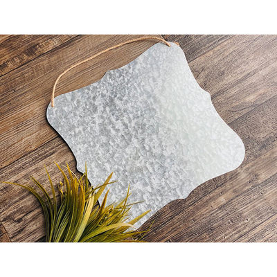 Anti Corrosion Custom Galvanized Metal Sign Blanks For Home Outside ODM